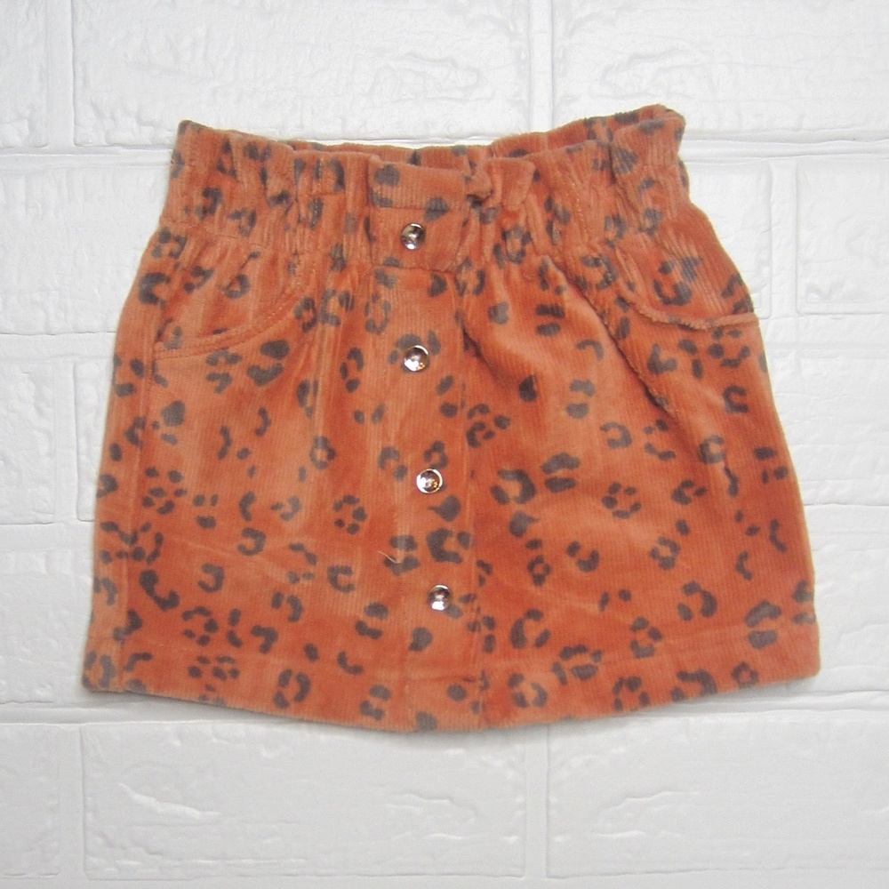Orange leopard print skirt - 12m
